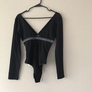 BALMAIN Women's Logo Band Jersey Bodysuit